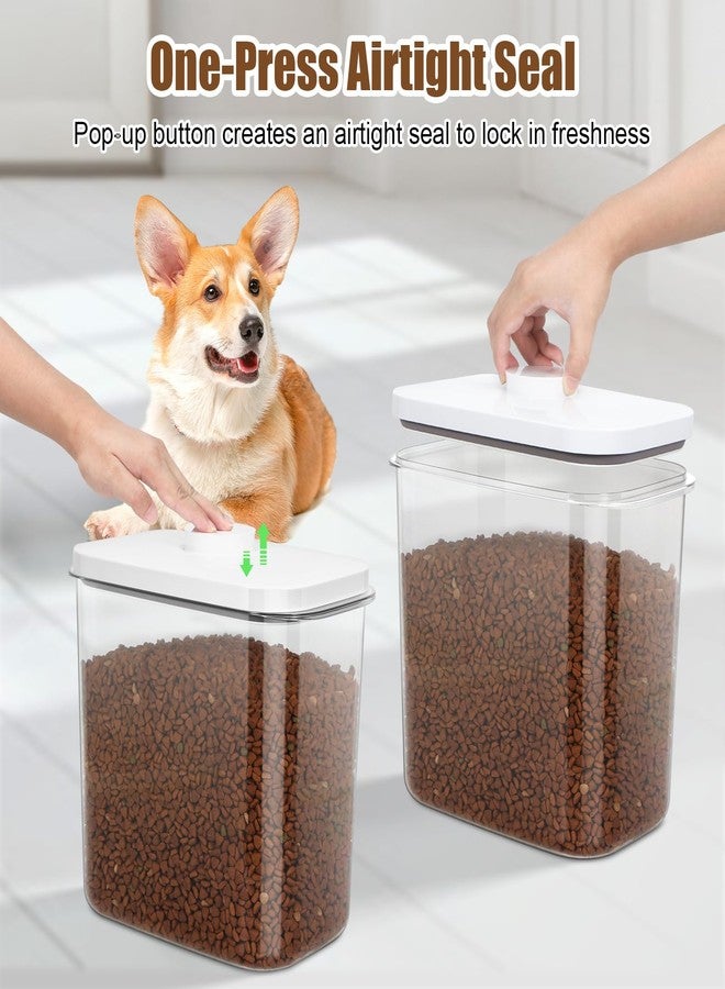 TBMax Dog Cat Food Storage Container 12-15 Lbs with Easy-Carrying Handles, Stackable Pet Food Dog Treat Container with Pop Up Lids, Airtight Food Storage Bin for Kitchen Organization - Image 5